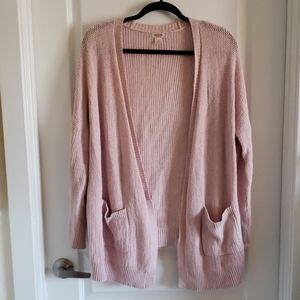 Mossimo Supply Company Light Pink Cardigan XL